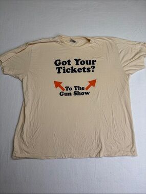 Got Your Tickets? Beige Graphic Tee